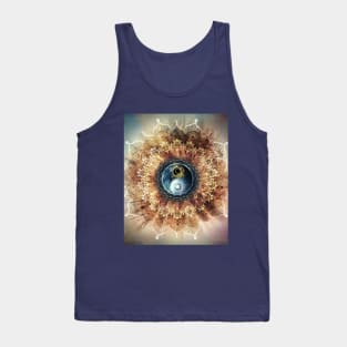 Mandala radiant yin yang Tank Top